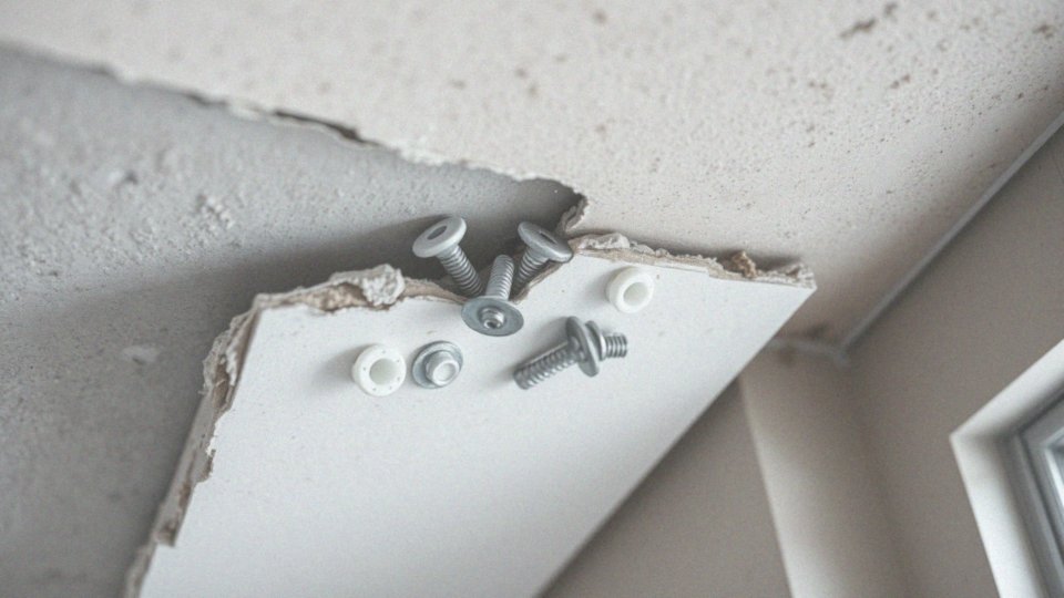 Jakie materiały sufitu wymagają specjalnych kołków?