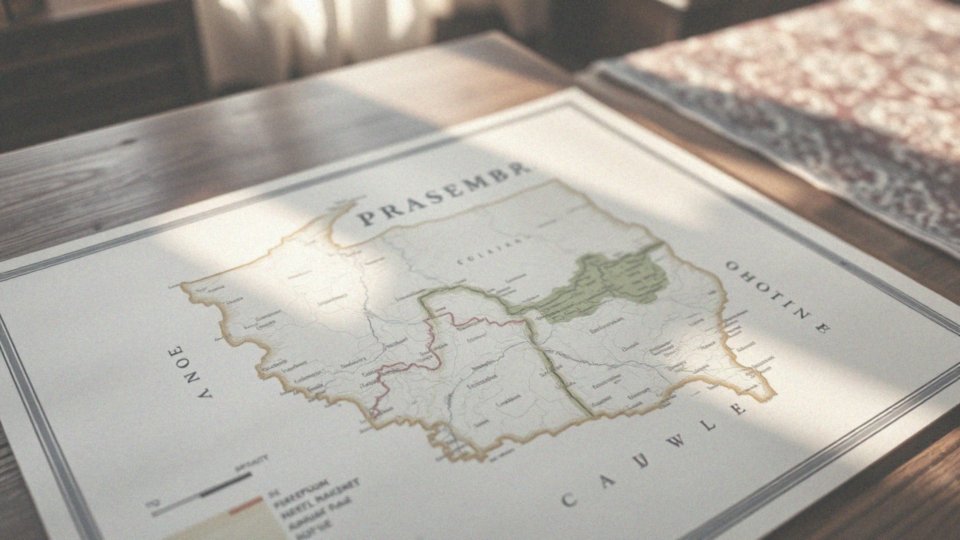 Jak mapa przedstawia krainy geograficzne w Polsce?